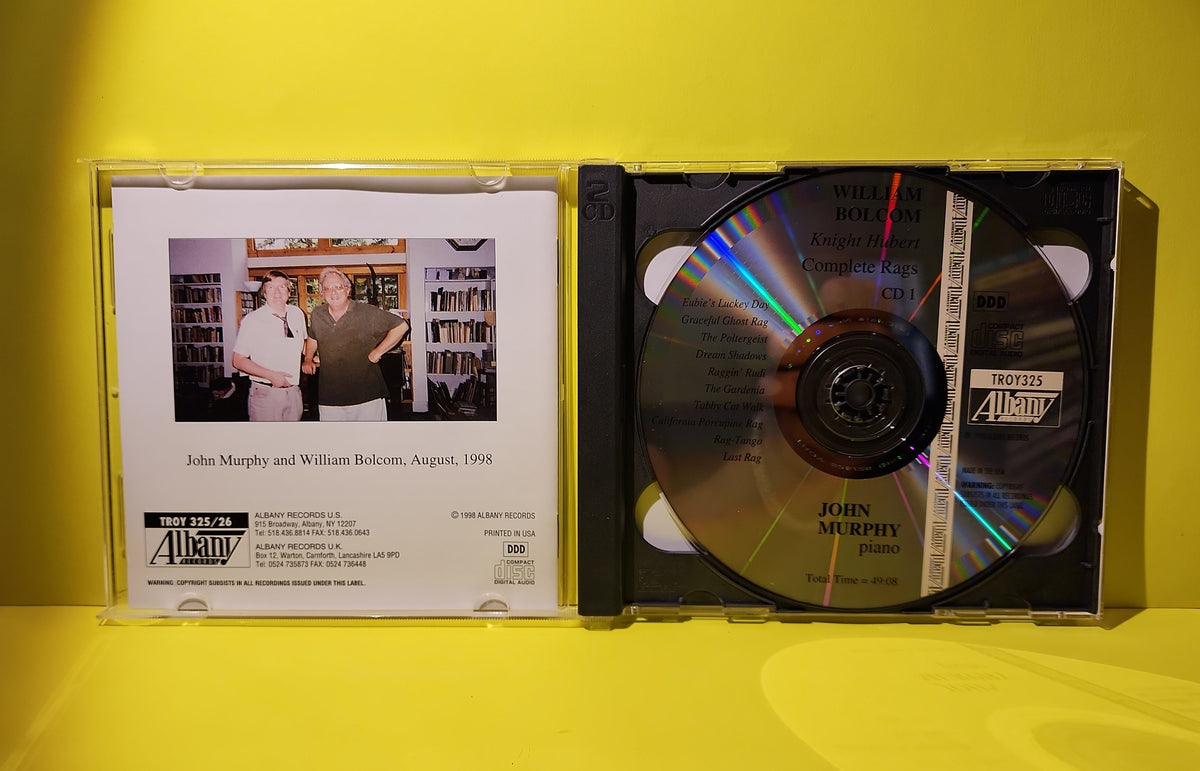 William Bolcom, John Murphy - Knight Hurbert - Complete Rags - 1998 - TROY 325/26 Used - EX - CDs