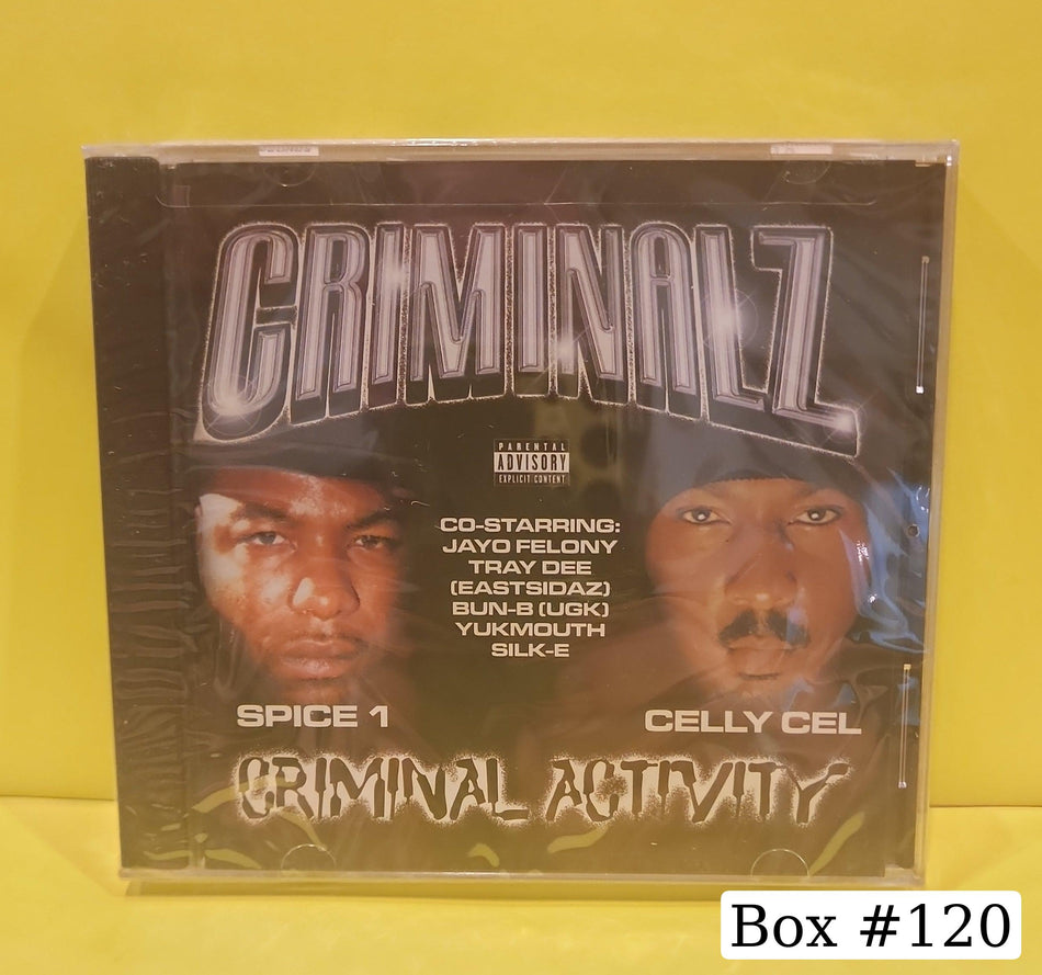 Criminalz Starring Spice 1 & Celly Cel - Criminal Activity - 2001 - REAL0027-2 New - Sealed - CDs