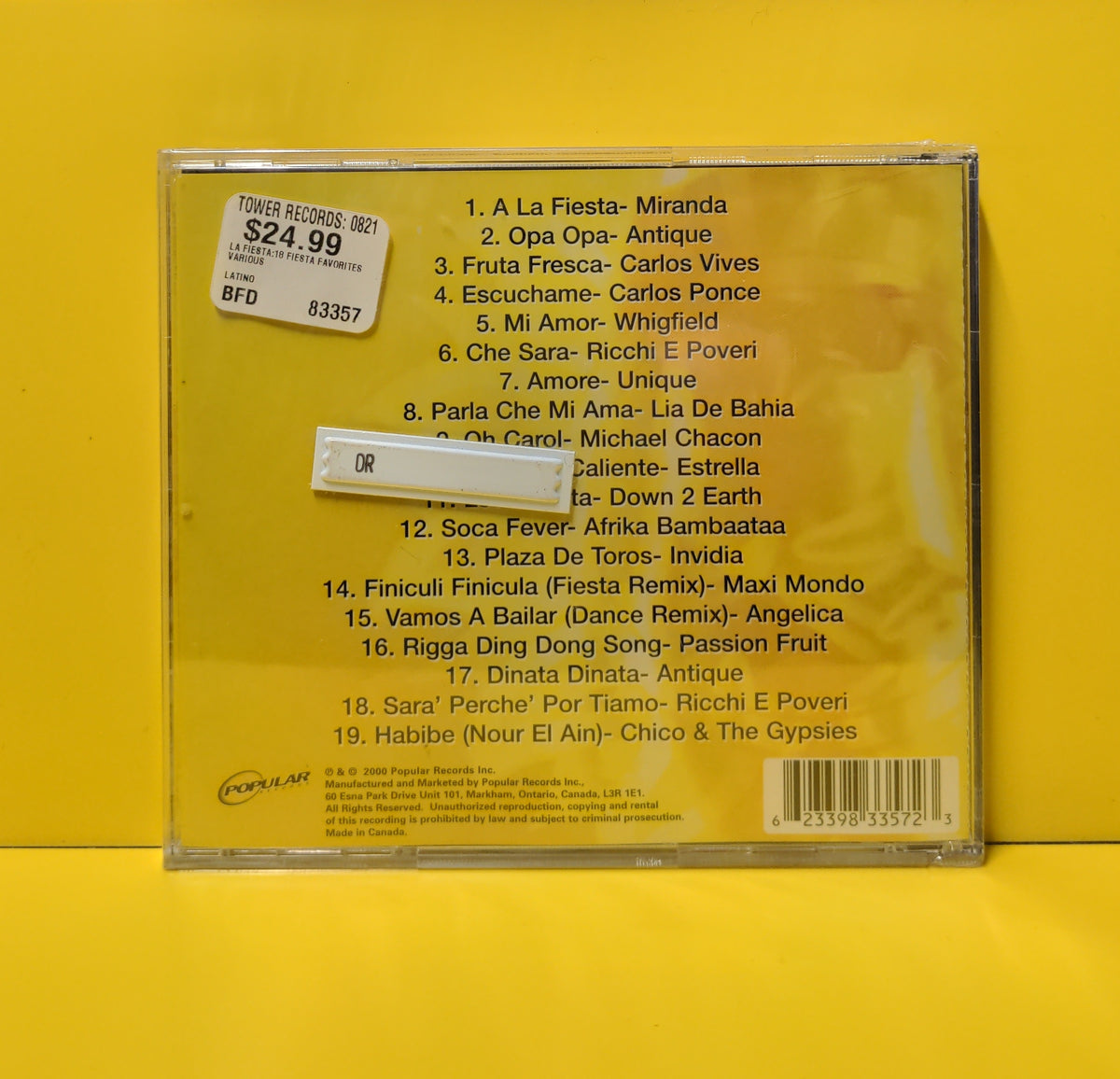 Various - La Fiesta - 2000 - 623398335723 New - Sealed - CDs