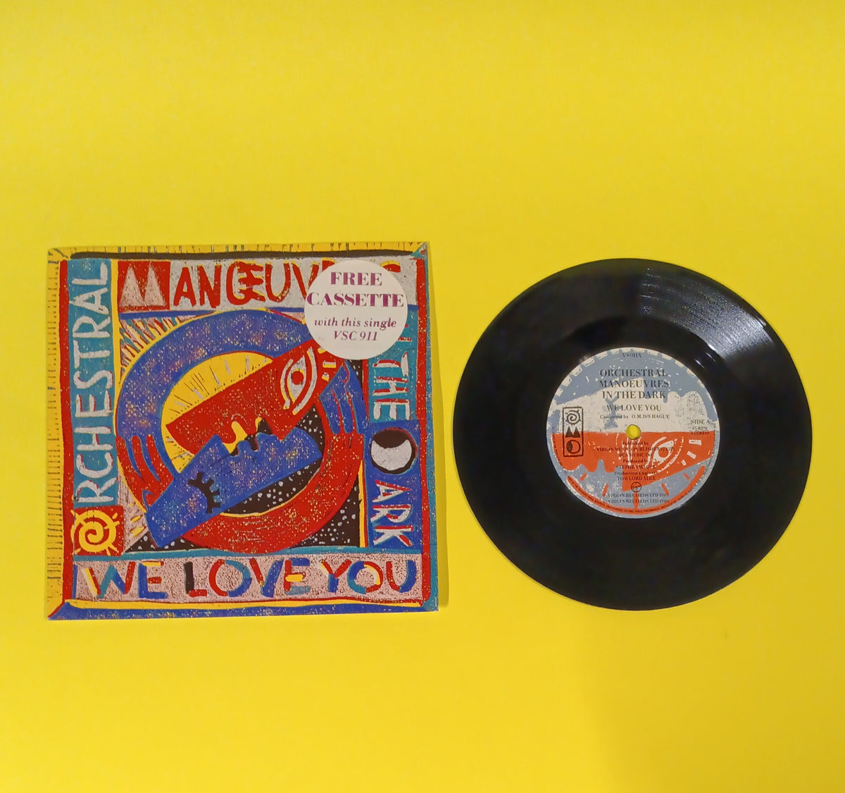 Orchestral Manœuvres In The Dark - We Love You (UK 7") - 1986 - VS 911 Used - EX - Vinyl