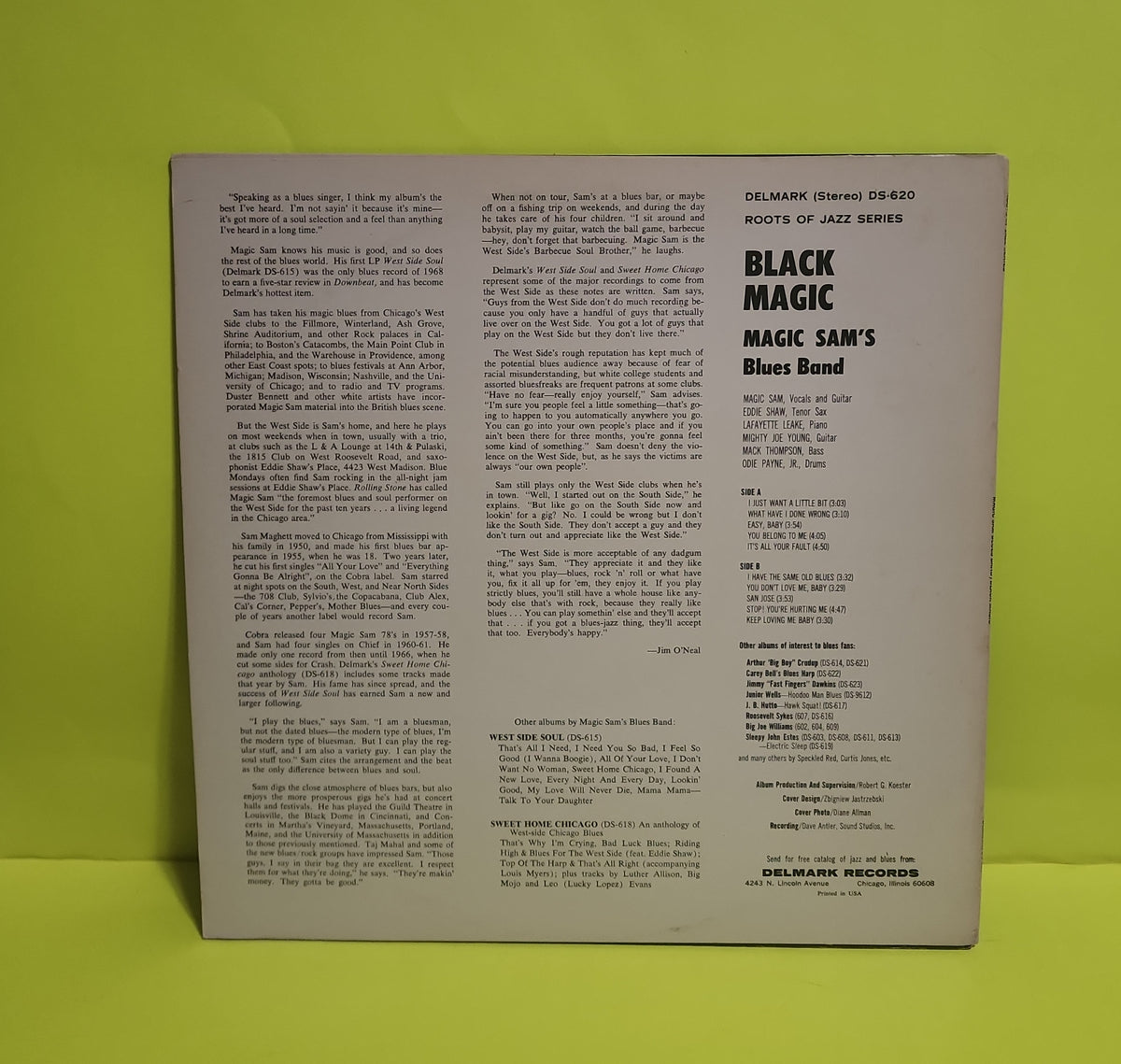 Magic Sam Blues Band - Black Magic -  - DS 620 Used - EX - Vinyl
