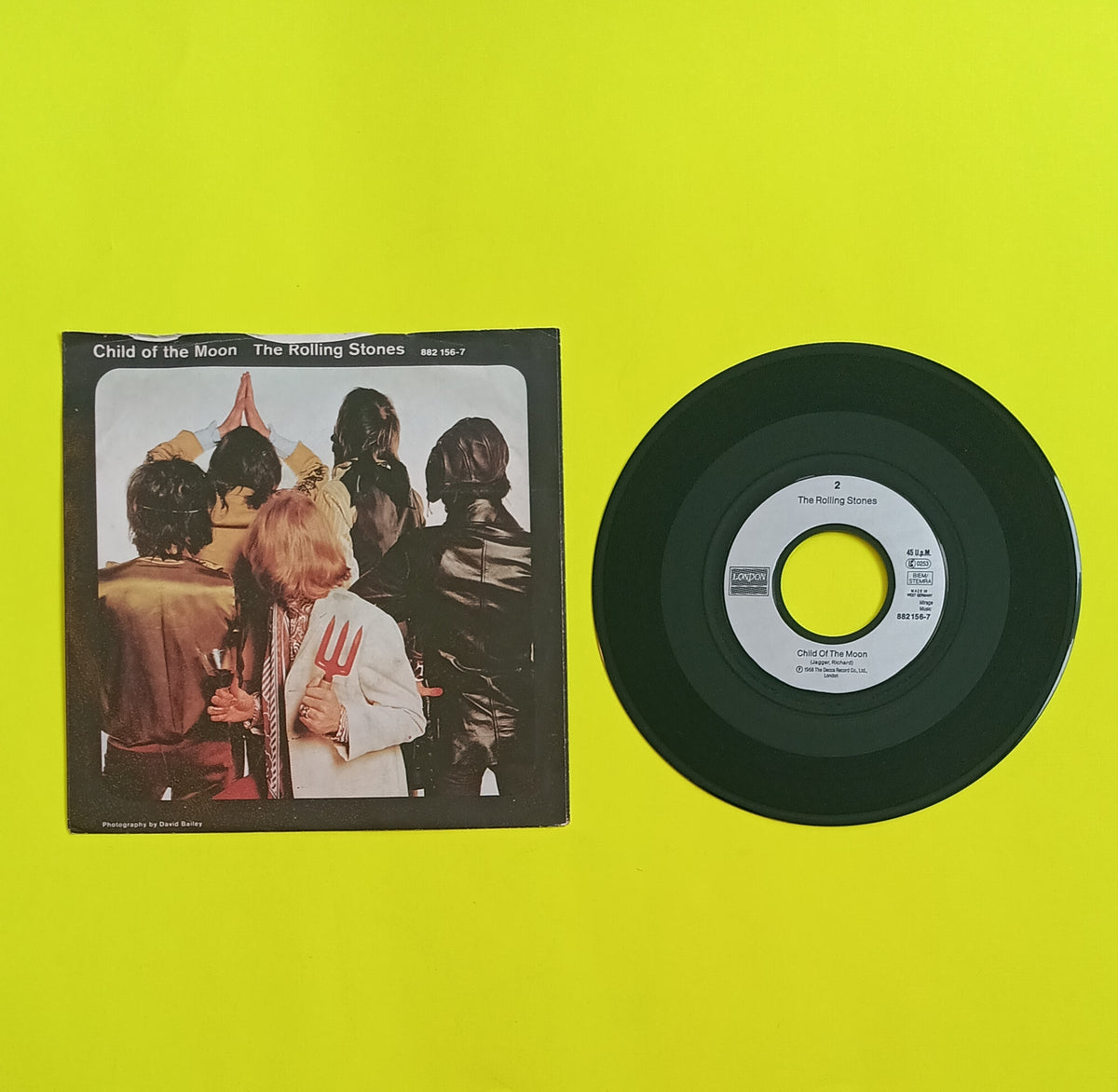 The Rolling Stones - Jumpin' Jack Flash / Child of the Moon - 1989 - 882 156-7 Used - VG++ - 7" Vinyl