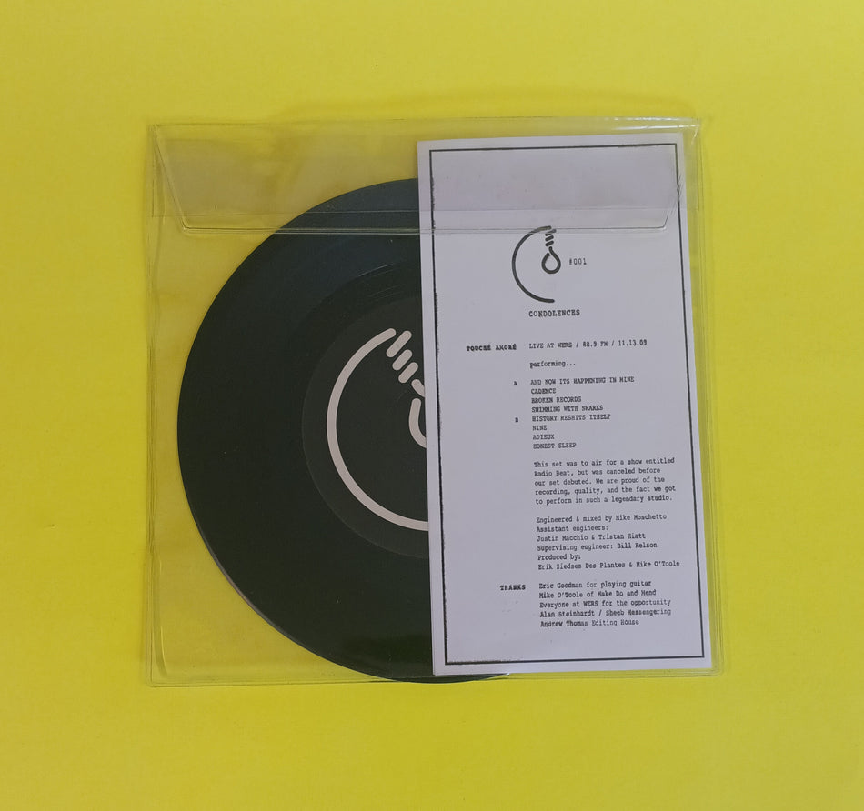 Touche Amore - Live At Wers 7" - 2010 - #001 Used - VG++ - Vinyl