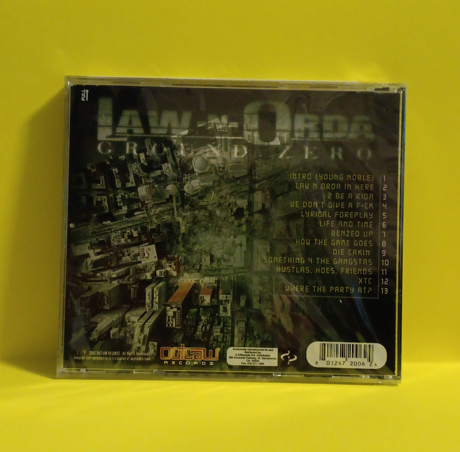 Law-N-Orda - Ground Zero - 2002 - 2006-2 New - Sealed - CDs