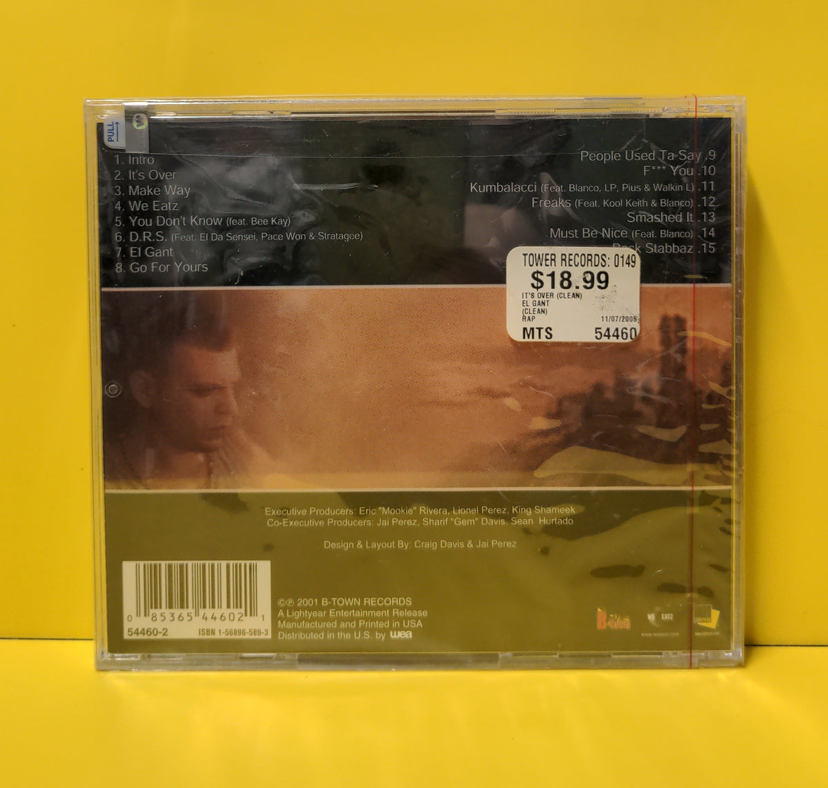 El Gant - It's Over - 2001 - 54460-2 New - Sealed - CDs