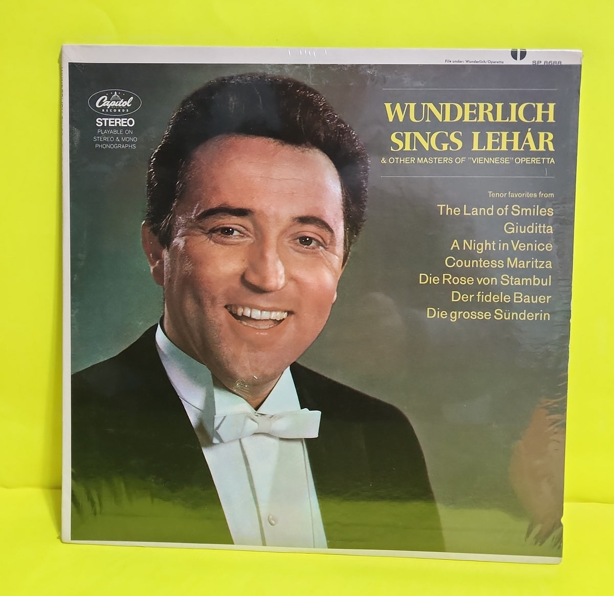 Wunderlich - Wunderlich Sings Lehar & Other Master of "Viennese" Operetta - SP 8688 New - Sealed - Vinyl