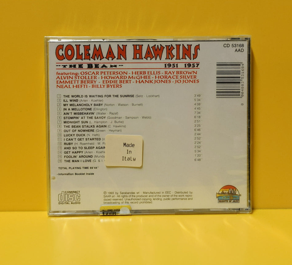 Coleman Hawkins - The Bean 1951-1957 - 1993 - CD 53168 New - Sealed - CDs