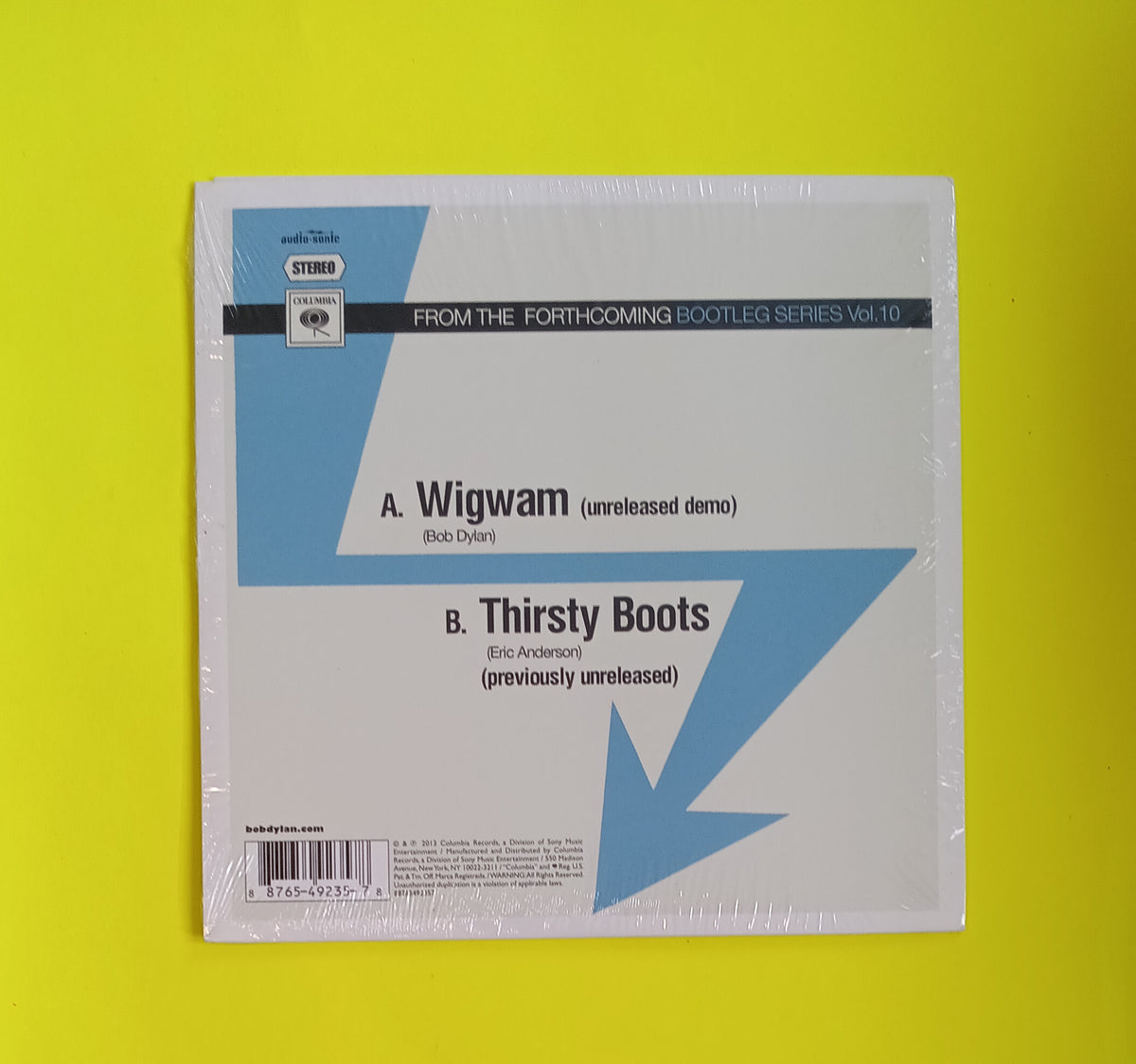 Bob Dylan - Wigwam / Thirsty Boots - 2013 - 88765492357 New - Sealed - 7" RSD Vinyl