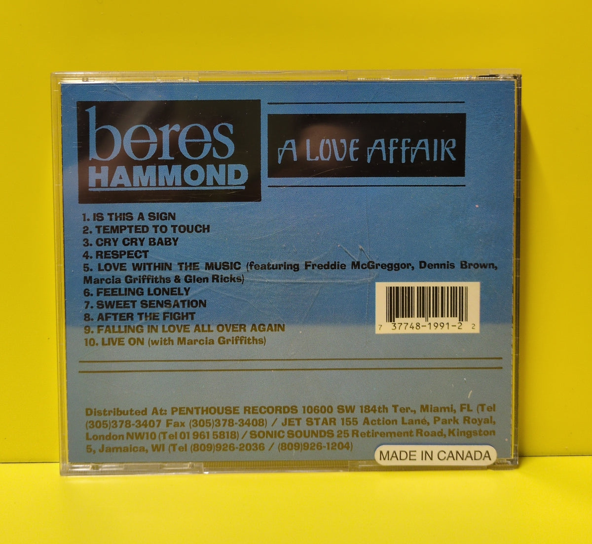 Beres Hammond - A Love Affair - Used - EX - CDs