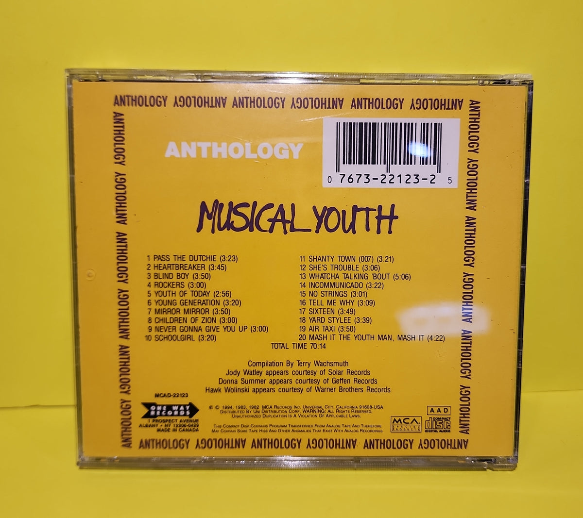 Musical Youth - Anthology - 1994 - MCAD-22123 Used - EX - CDs