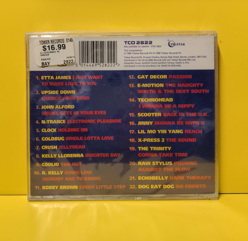 Various - Hits Mania 96 Volume One - 1996 - TCD 2822 New - Sealed - CDs