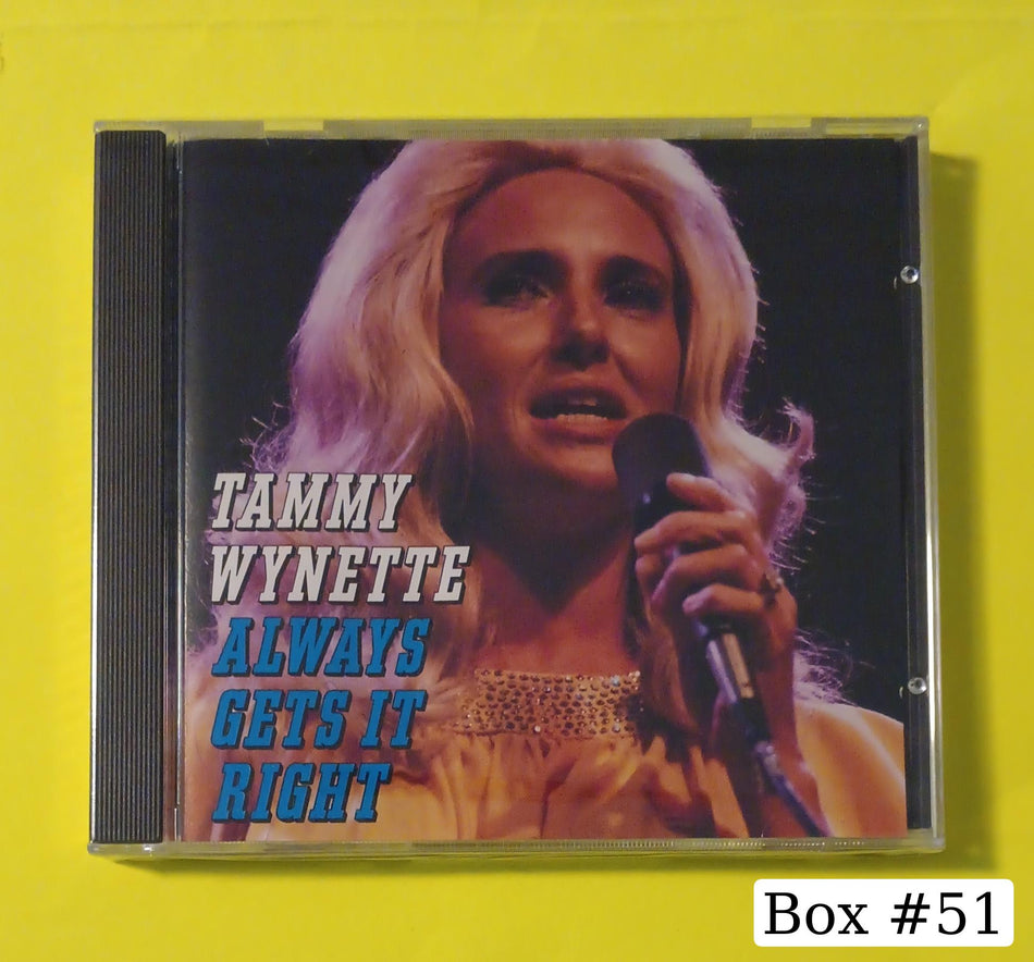 Tammy Wynette - Always Gets It Right - 1994 - A 16558 New - Sealed - CDs