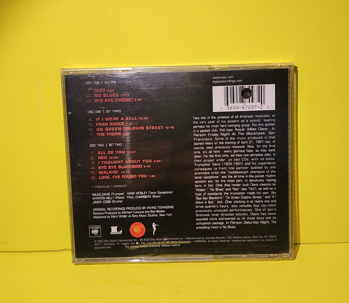 Miles Davis - In Person, Friday Night At The Blackhawk, San Francisco, Complete (Volume I) - 2003 - C2K 87097 New - Sealed - CDs