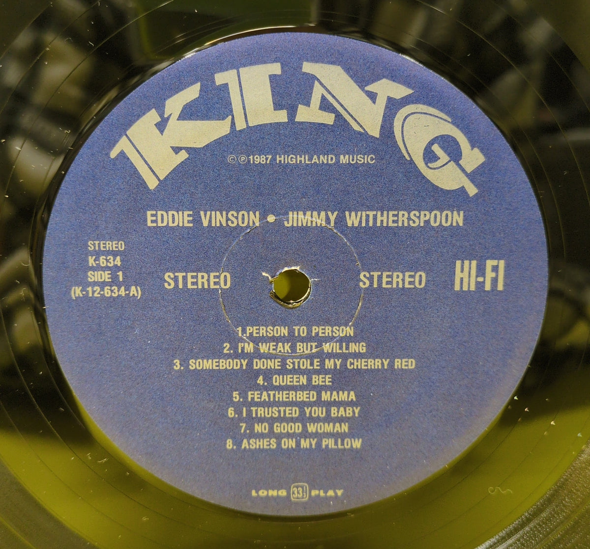 Eddie Vinson & Jimmy Witherspoon - Battle Of The Blues Volume 3 - 1987 - 634 Used - EX - Vinyl