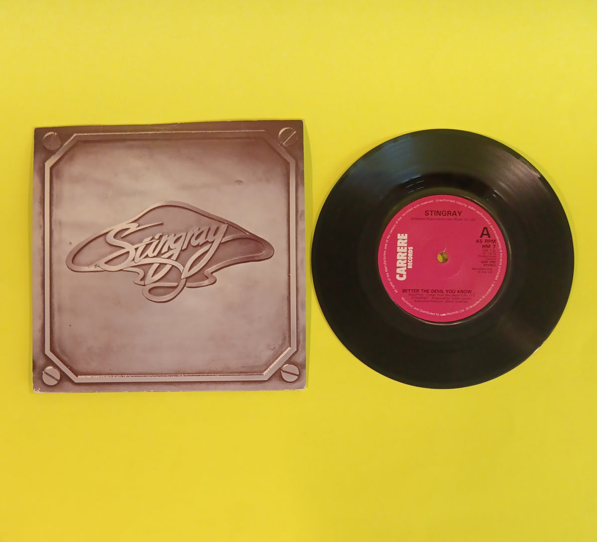 Stingray - Better the Devil You Know (UK 7") - 1980 - HM 7 Used - VG++ - Vinyl