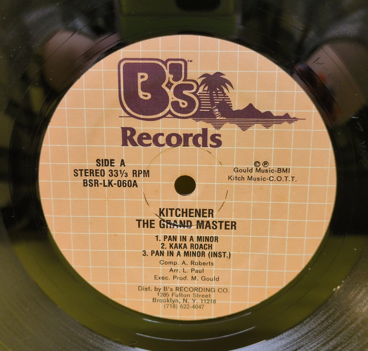 Kitchener - The Grand Master - 1986 - BSR-LK-060 Used - VG++ - Vinyl