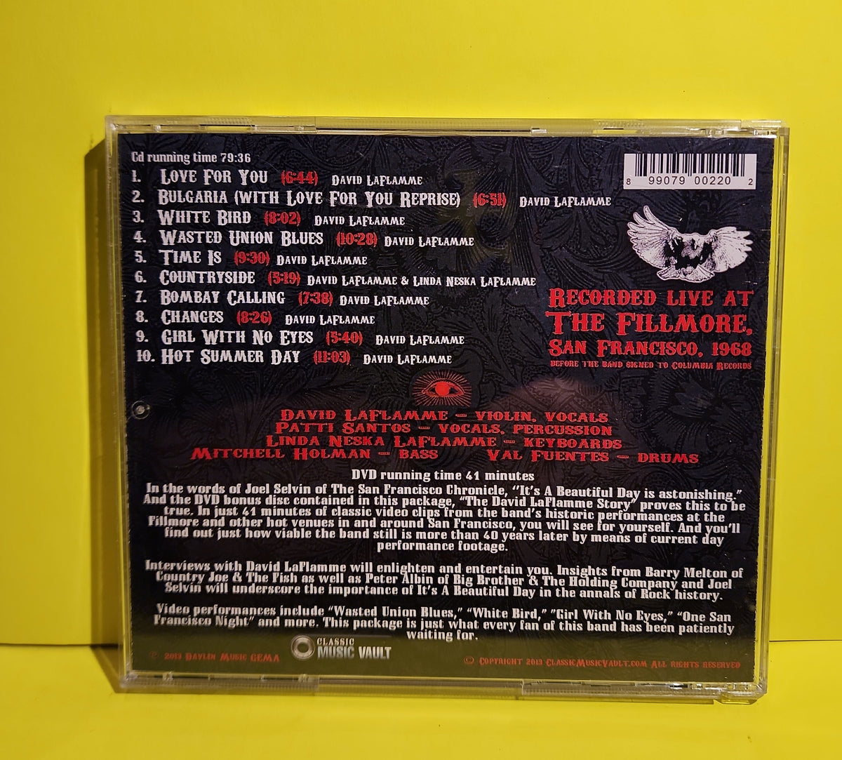 It's A Beautiful Day - Live At The Fillmore '68 - 2013 - CMV0220 Used - NM - CDs