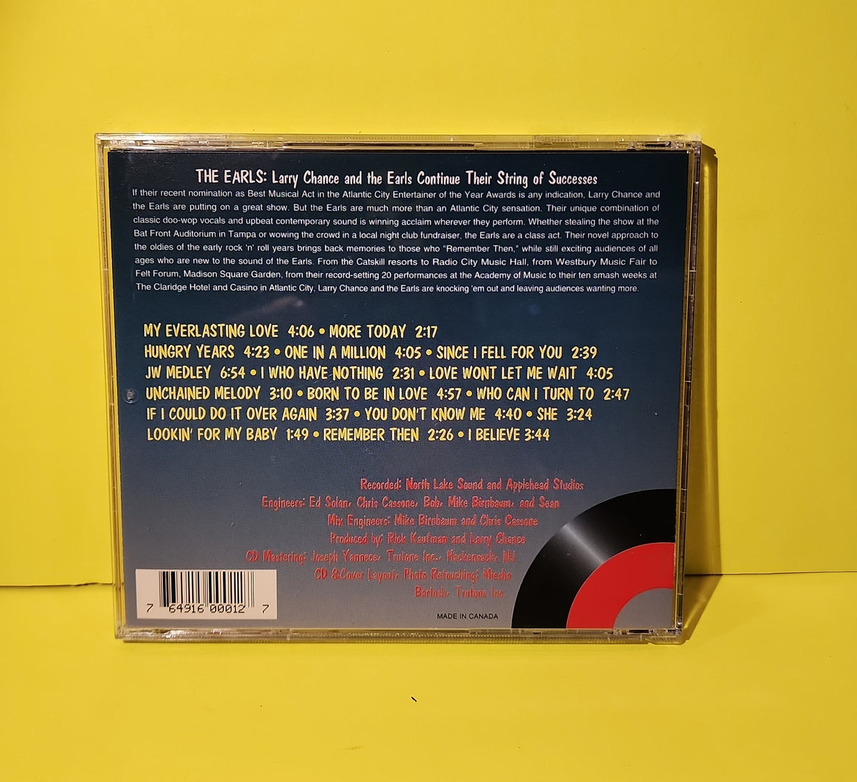 Larry Chance & The Earls - Remember Then / Autographed  - 1995 - CCM 91372-2 Used - EX - CDs