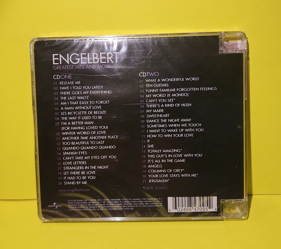 Engelbert Humperdinck - Engelbert Greatest Hits And More - 2007 - 9847095 New - Sealed - CDs