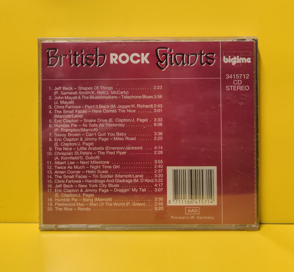 Various - British Rock Giants - 1988 - 3415712 New - Sealed - CDs