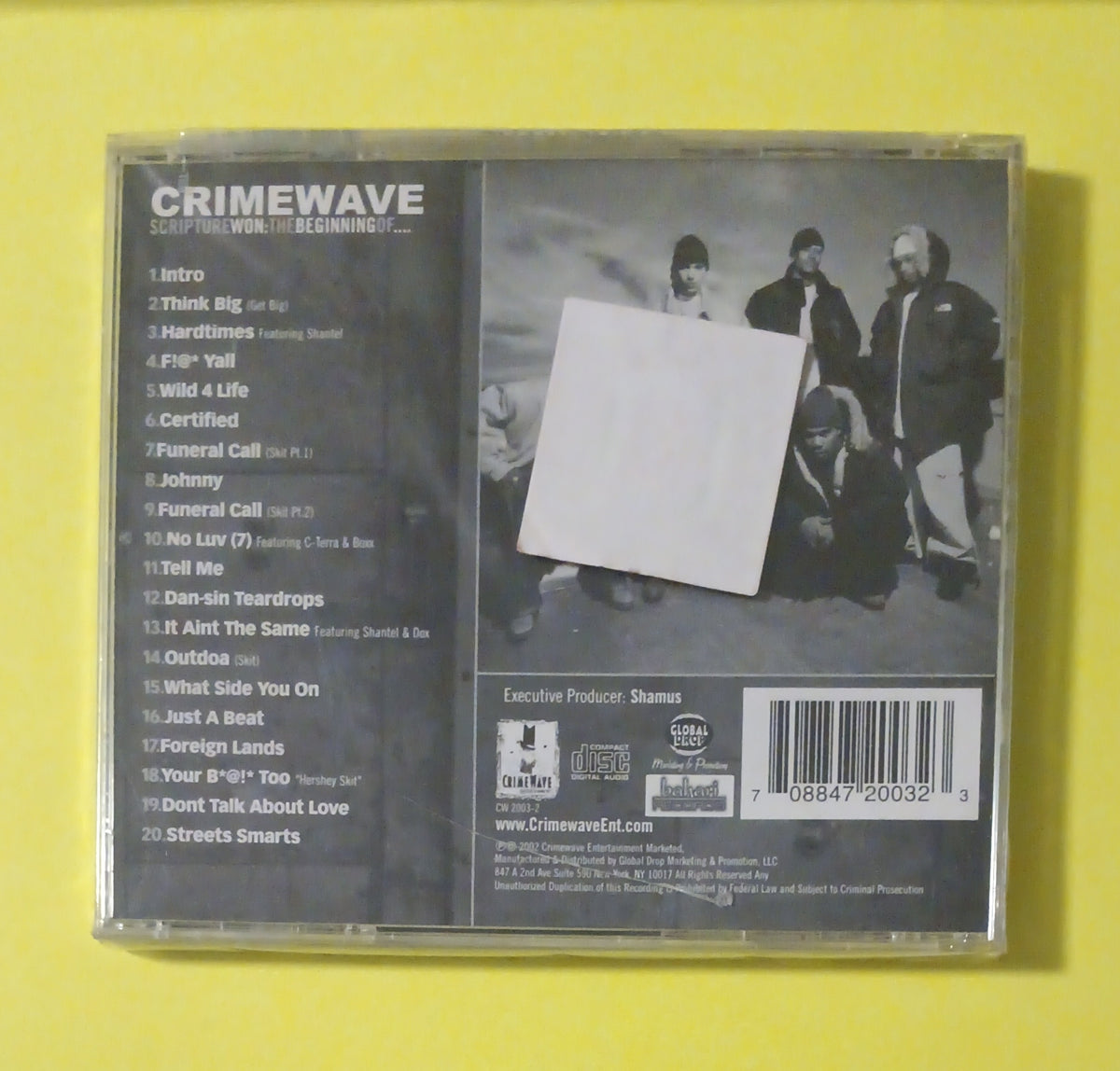 Crimewave - Scripture Won: The Beginning Of... - 2002 - 2003-2 New - Sealed - CDs