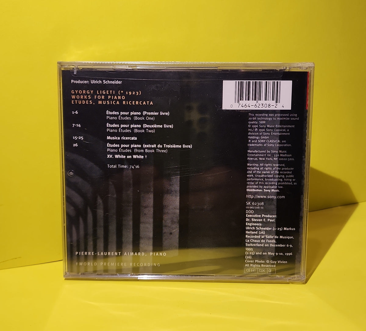 György Ligeti - Pierre-Laurent Aimard - 1997 - SK 62308 New - Sealed - CDs