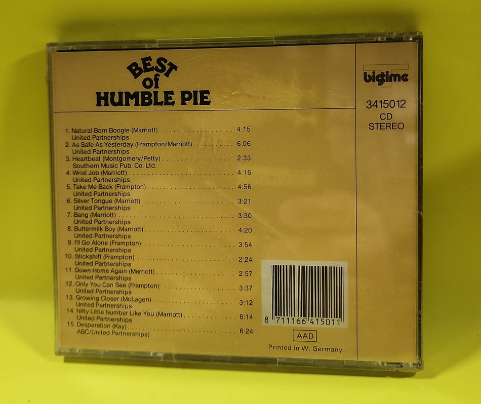 Humble Pie - Best Of Humble Pie - 3415012 New - Sealed - CDs