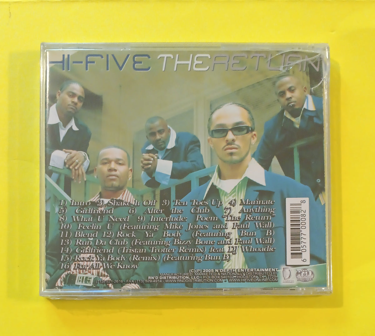 Hi-Five - The Return - 2005 - New - Sealed - CDs