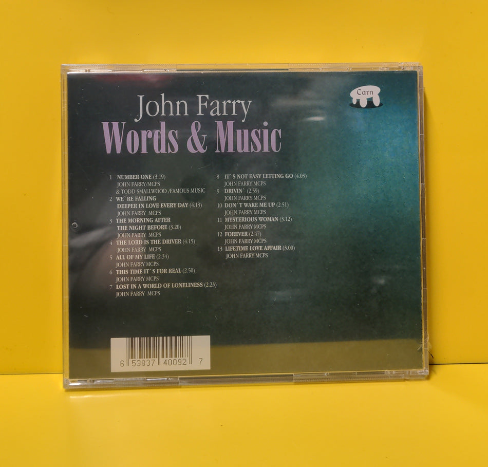 John Farry - Words & Music - CARNCD 001 New - Sealed - CDs