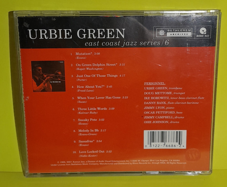 Urbie Green - Urbie (East Coast Jazz/6) - 2001 - R2 76686 Used - NM - CDs