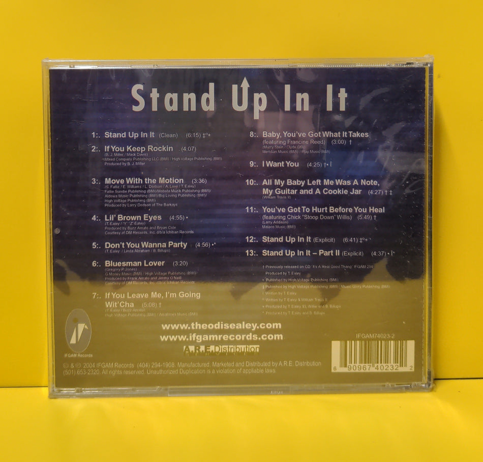 Theodis Ealey - Stand Up In It - 2004 - IFGAM74023-2 New - Sealed - CDs