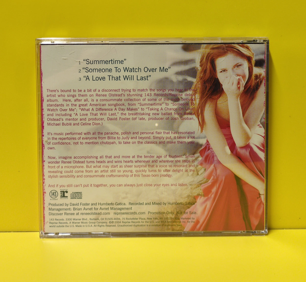 Renee Olstead - Selections From Renee Olstead - 2004 - PRO-CD-101337 Used - EX - CDs - Promo - Sampler