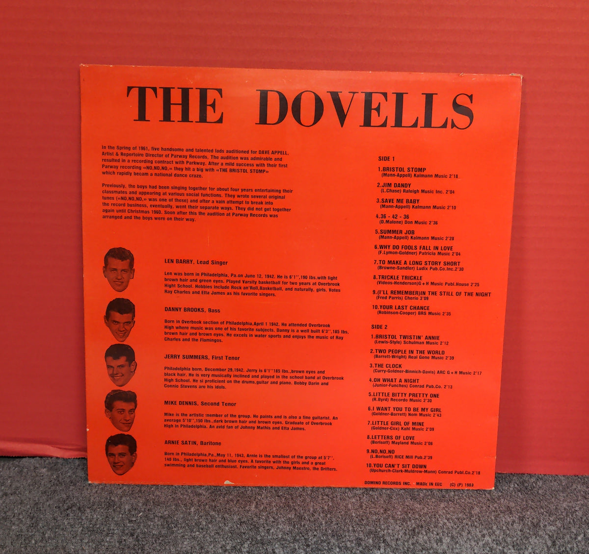 The Dovells - The Dovells - 1989 - 1006 Used - NM - Vinyl