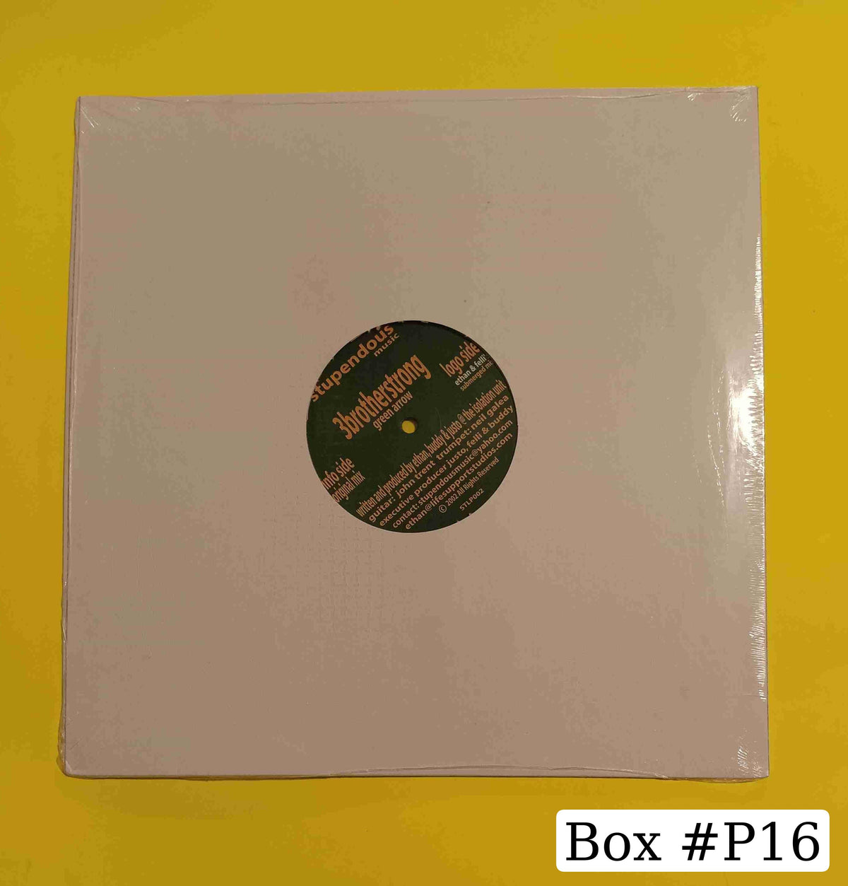 3 Brotherstrong - Green Arrow - 2002 - STLP002 New - Sealed - Vinyl