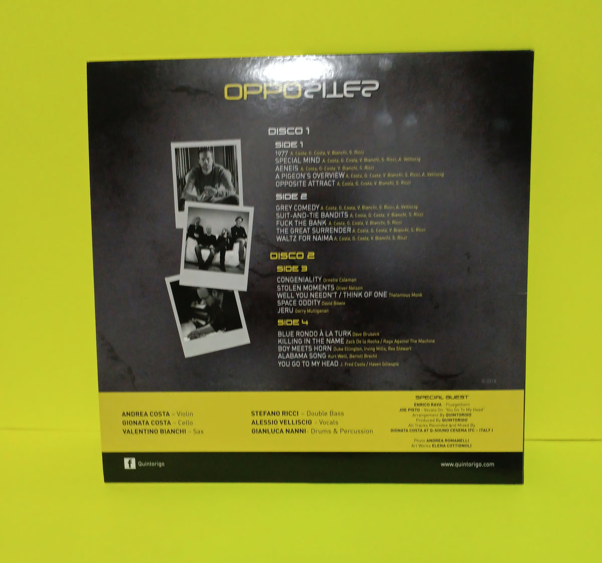 Quintorigo - Opposites (Italy) - 2019 - New - EX - Vinyl