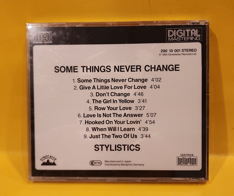 Stylistics - Some Things Never Change - 1985 - 290-10-001 New - Sealed - CDs