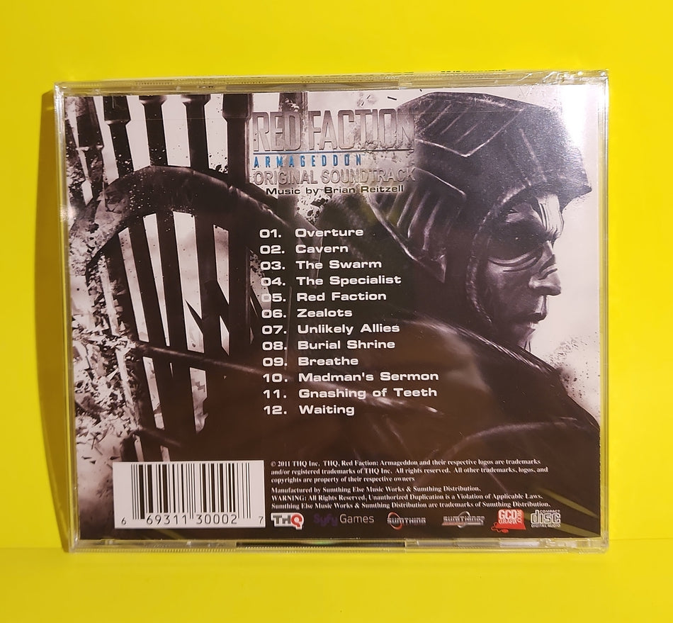 Brian Reitzell - Red Faction Armageddon Original Video Game Soundtrack - 2011 - SE-3011-2 New - Sealed - CDs