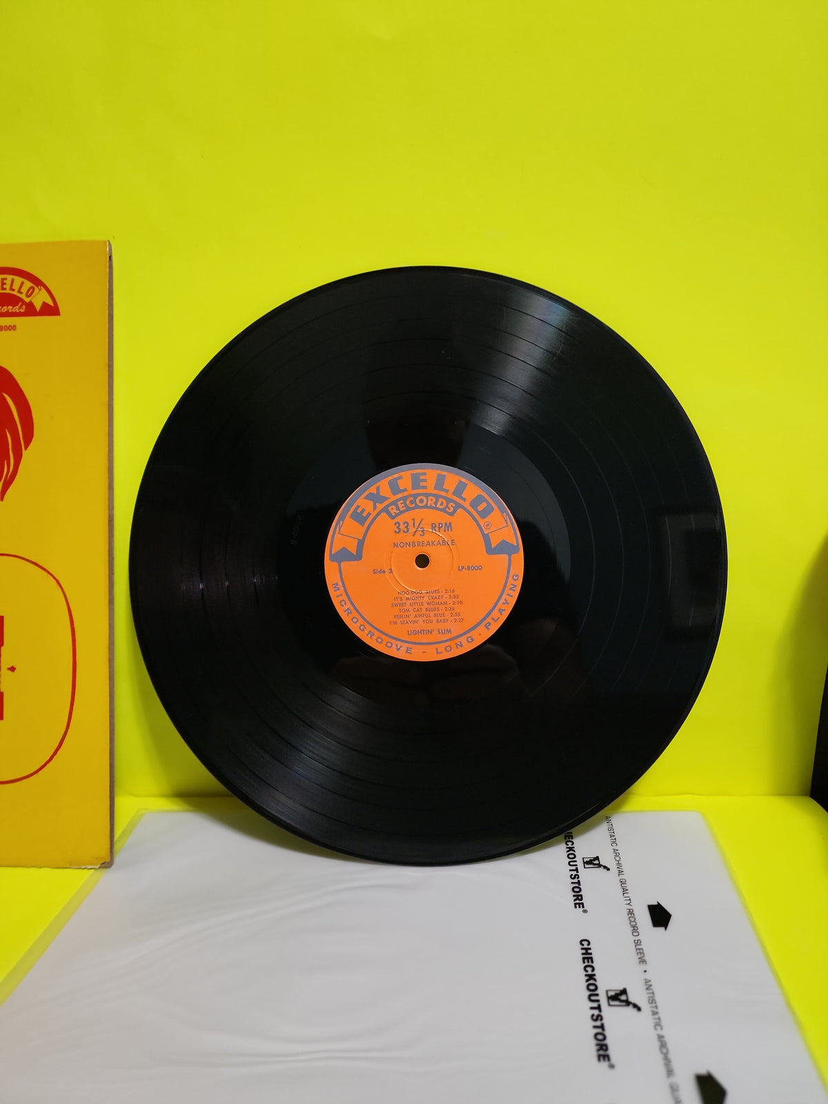 Lightnin' Slim - Roster Blues / Rare Small Pressing Ring - 1960 - LP 8000 Used - VG++ - Vinyl