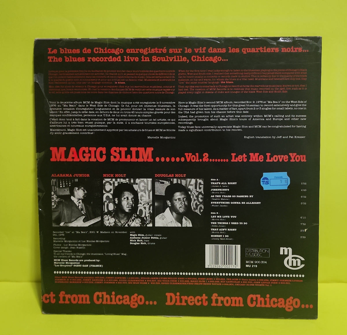 Magic Slim - Vol.2 Let Me Love You - MCM 900.304 Used - VG+ - Vinyl