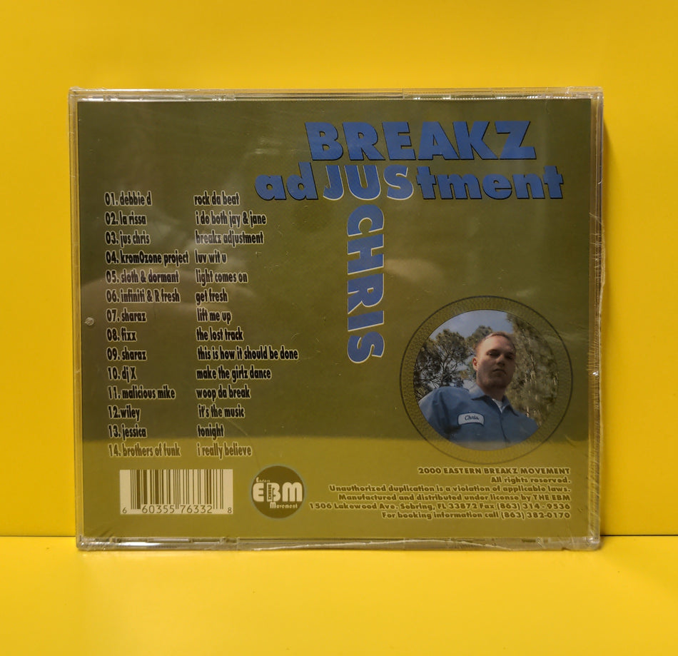 Jus Chris - Breakz Adjustment - 2000 - EBMCD001 New - Sealed - CDs