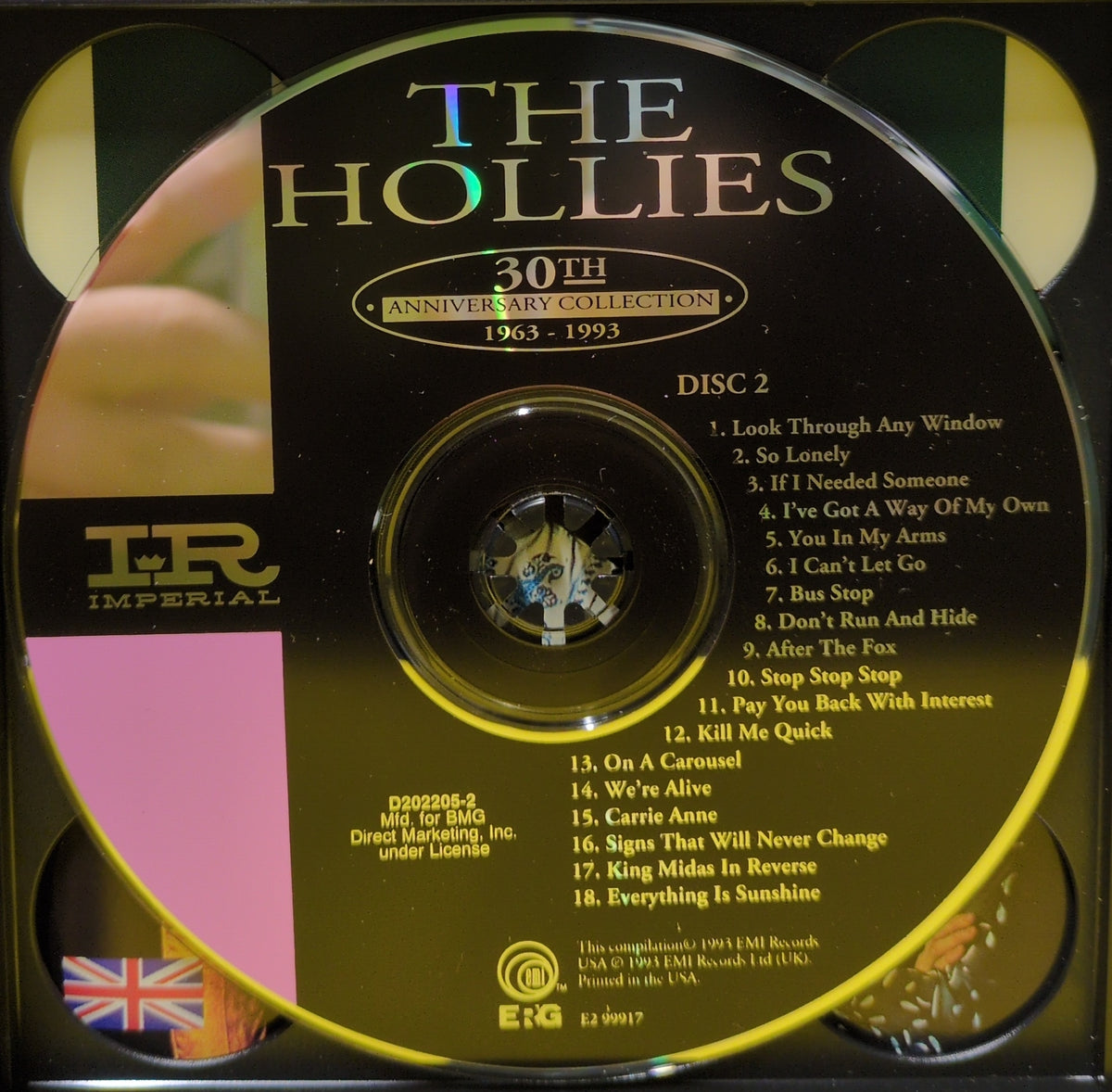 The Hollies - 30th Anniversary Collection 1963-1993 - E2 99917 Used - EX - CDs - Remastered - 3xCD Set - Record Club Edition