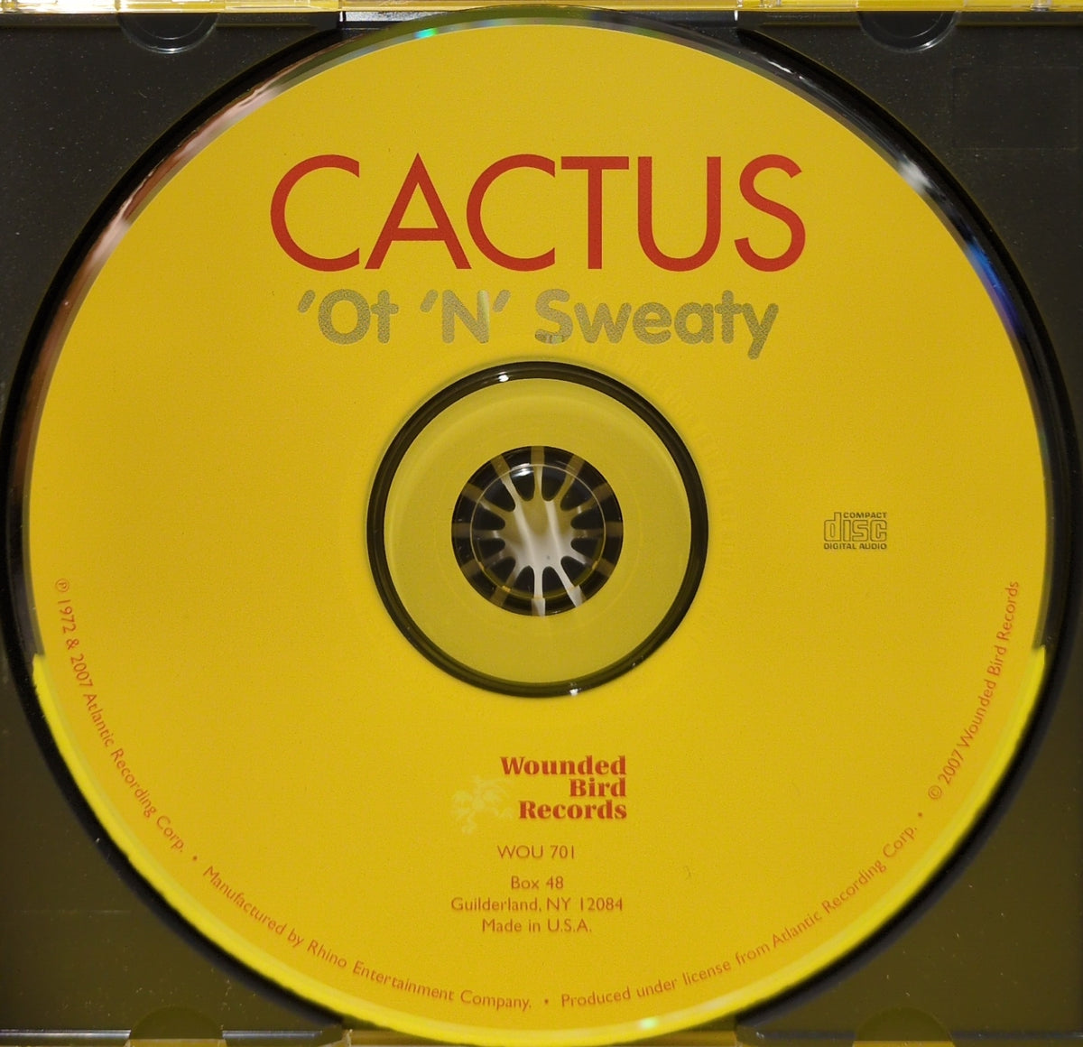 Cactus - 'Ot 'N' Sweaty - 2007 - WOU 701 Used - EX - CDs