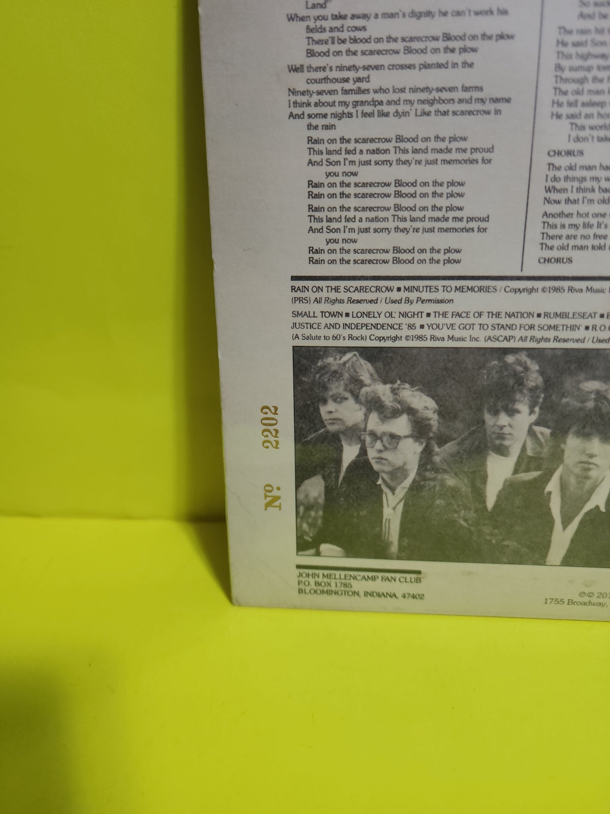 John Cougar Mellencamp  - Scarecrow / Promo / RSD 2015 30th Anniversary Limited Edition Numbered + Colored # 2202 - 2015 - B0023938-01 New - Sealed - Vinyl