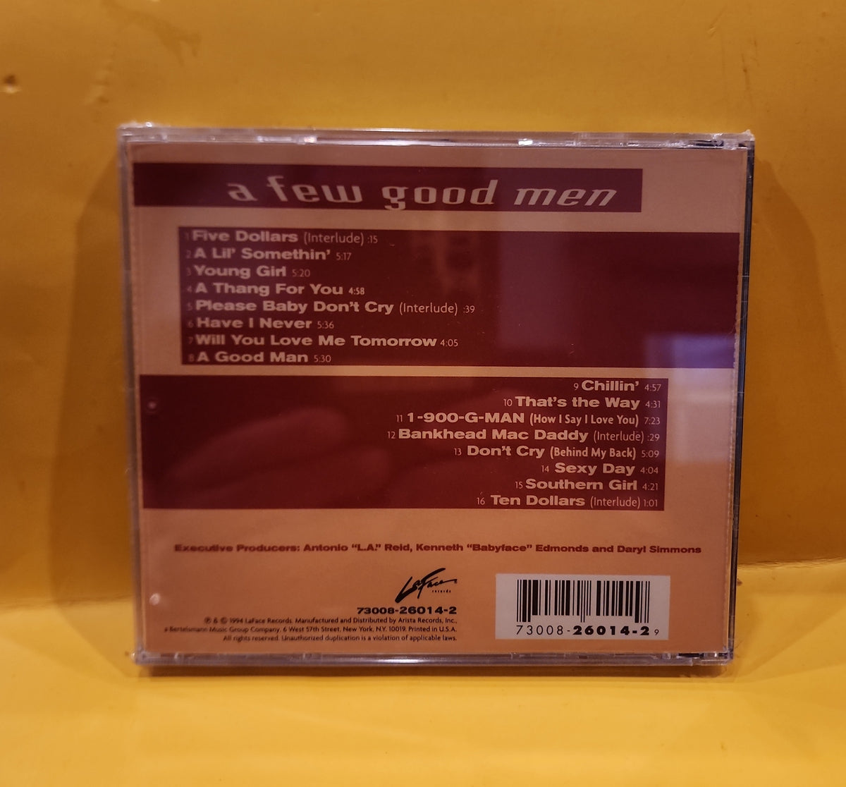 A Few Good Men - A Thang For You - 1994 - 73008-26014-2 New - Sealed - CDs