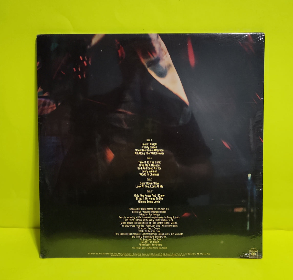 Dave Mason  - Certified Live - 1976 - PG 34174 New - Sealed - Vinyl