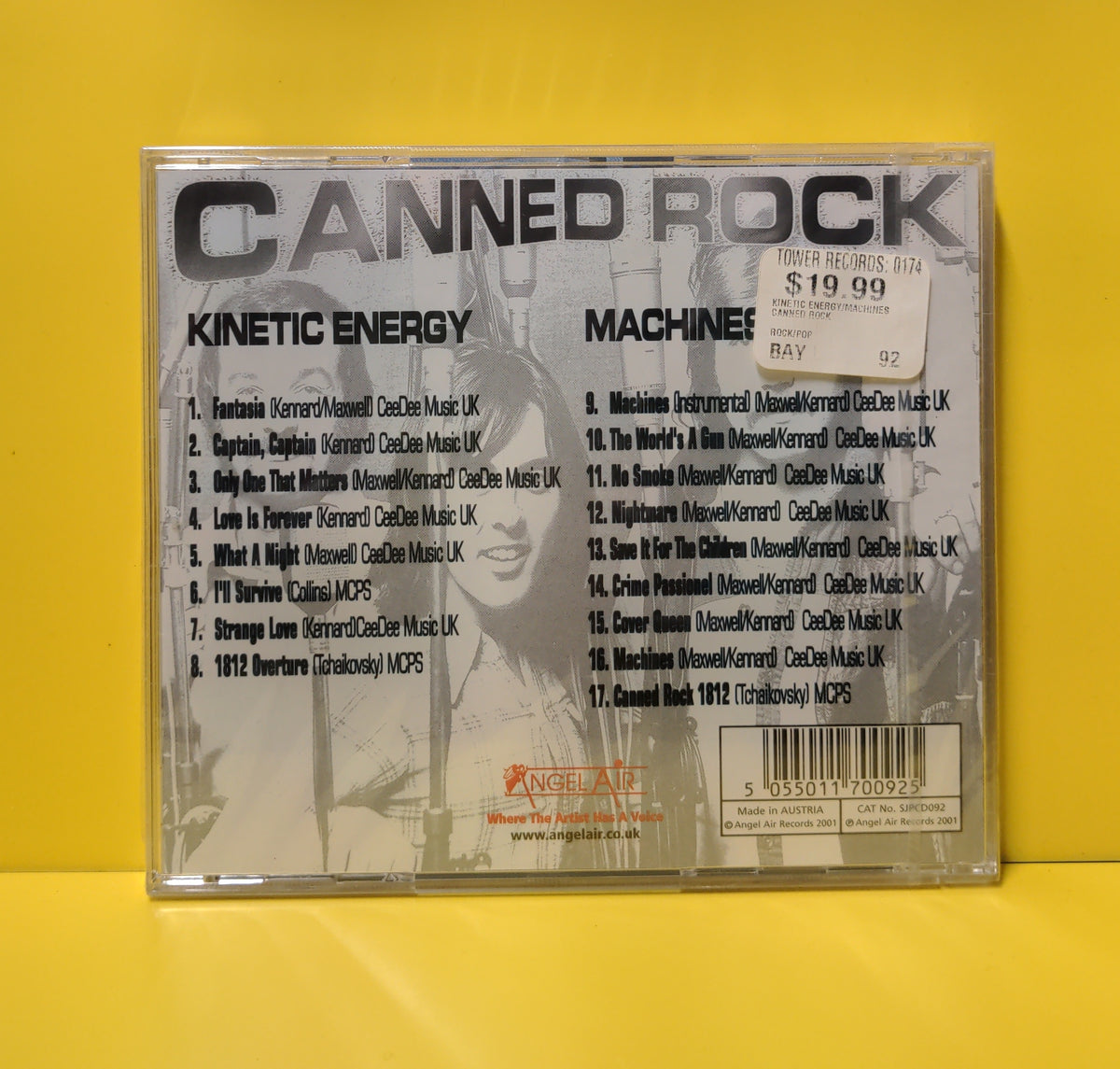 Canned Rock - Kinetic Energy / Machines - 2001 - SJPCD092 New - Sealed - CDs