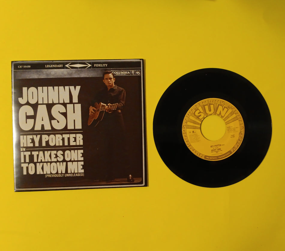 Johnny Cash - Hey Porter / It Takes One To Know Me - 2005 - CS7 55450 Used - EX - 7" Promo Vinyl