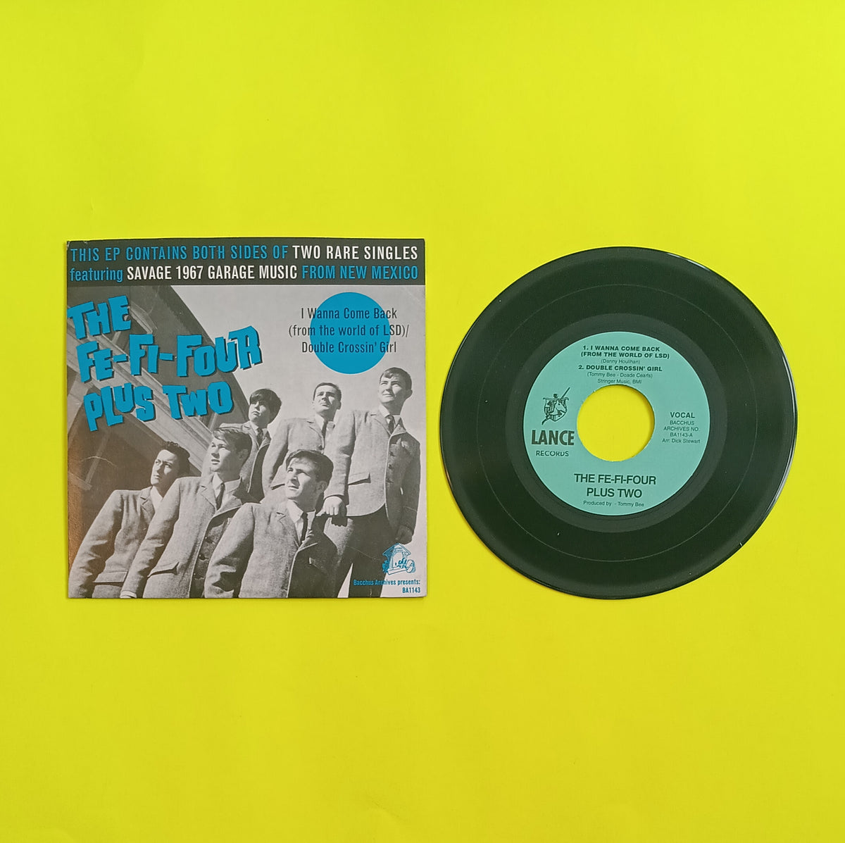 The Fe-Fi-Four Plus Two / Lincoln Sts. Exit - I Wanna Come Back / Double Crossin Girl - 2000 - BA1143 Used - EX - 7" Vinyl