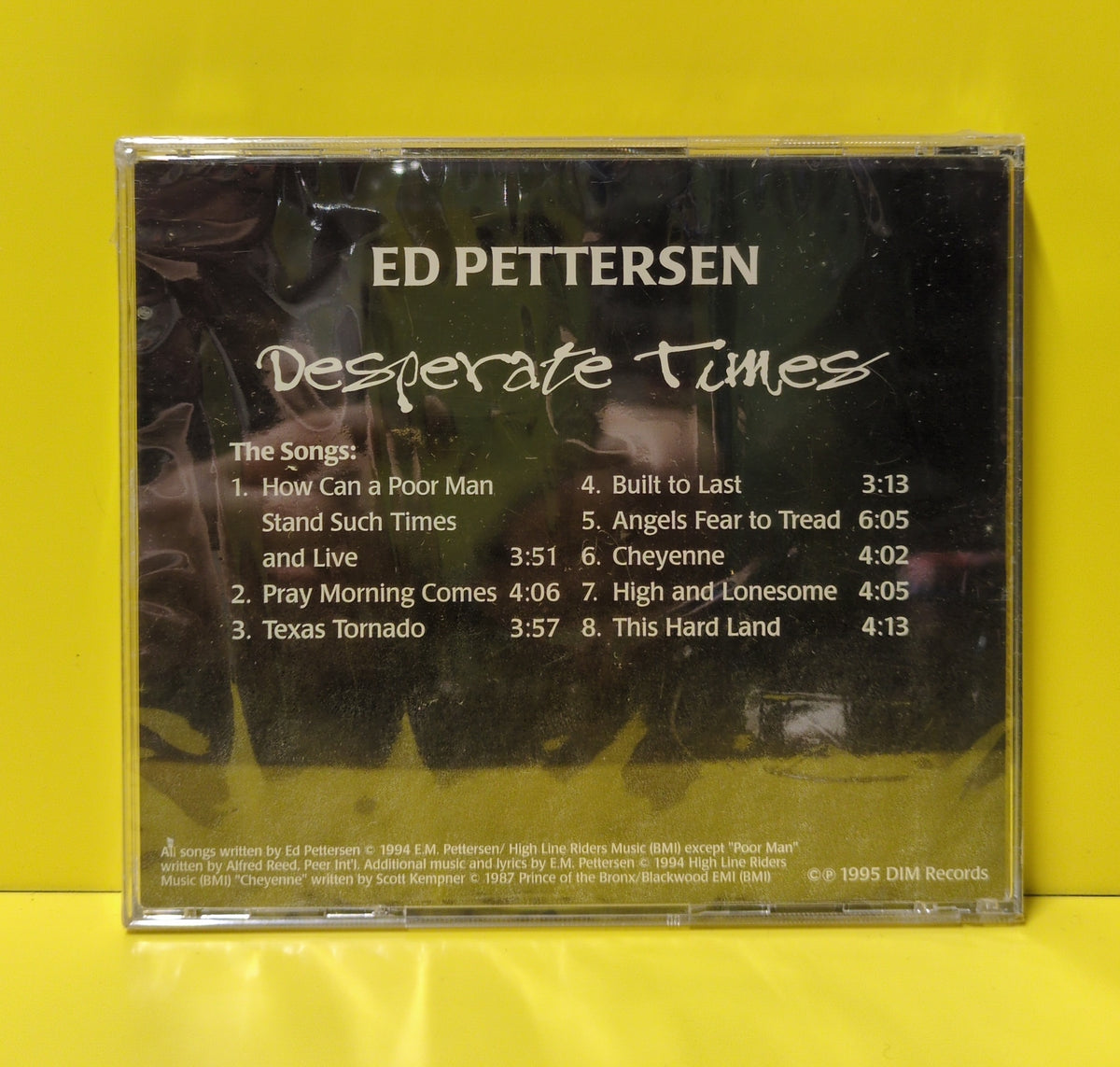 Ed Pettersen - Desperate Times - 1995 - DIM95EP3 New - Sealed - CDs