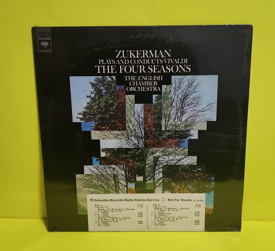 Zukerman  - Zukerman Plays And Conducts Vivaldi, The English Chamber Orchestra / The Four Seasons / Promo  - M 31798 New - Sealed - Vinyl